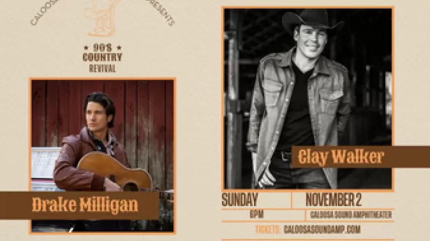 Clay Walker & Drake Milligan LIVE at Caloosa Sound Amphitheater