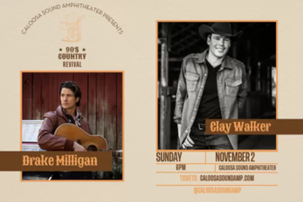 Clay Walker & Drake Milligan LIVE at Caloosa Sound Amphitheater
